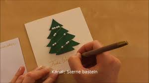 Wir bleiben alleine mit sich. Weihnachtskarten Basteln Weihnachtsgeschenke Selber Machen Geschenkideen Diy Weihnachten Youtube