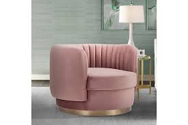 Check spelling or type a new query. Davy Blush Velvet Swivel Accent Chair With Gold Base Ashley Furniture Homestore