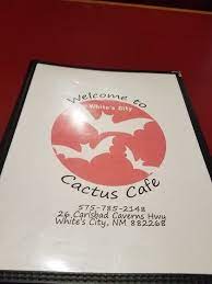 The cactus cafe & bar is one of austin's great music traditions. Contact Info On The Front Of The Menu Picture Of Cactus Cafe Whites City Tripadvisor