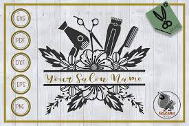 Download Split Monogram Flower With Salon Graphic By Rizuki Store Creative Fabrica Di 2020 Yellowimages Mockups
