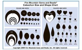 Cabochon Size And Shape Chart Download Pdf Then Print For