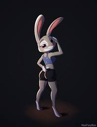 Judy Hopps pinup commission (clothes) by NoxFuryBox -- Fur Affinity [dot]  net