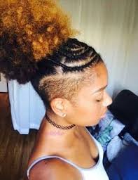 The contrast between these two parts forms an excellent look for a creative personality and emphasizes the most outstanding features of the wearer. 49 Natural Hair Shaved Sides Ideas Natural Hair Styles Shaved Sides Hair Styles