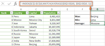 Using The Average Function With Index Match In Excel Excel Me On A Map Excel Formula