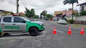 Rua Professor Cleto passa por revitalização antes da Festa de Nossa Senhora do Rocio