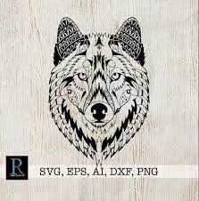 Download Zentangle Wolf Svg Mandala Wolf Svg Svg Files Wolf Cricut Etsy In 2021 Mandala Wolf Mandala Wolf