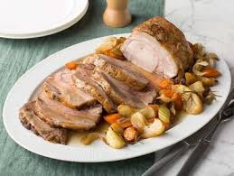 Roast Pork Loin With Apples Recipe Food Network Kitchen Food Network Food Network Recipes Pork Loin Roast Pork Recipes