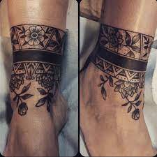 Ornamental Ankles Pairodicetattoos Com Ankle Band Tattoo Ankle Tattoos For Women Foot Tattoos