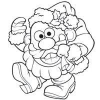 Mr Potato Head Santa Spud Coloring Page Coloring Pages Toy Story Coloring Pages Dog Coloring Page