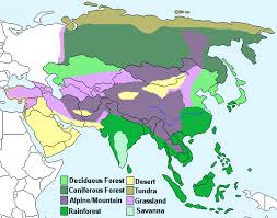 Black Bear Range Map Asia Biomes Map Asia Map Forest Map Asia Continent