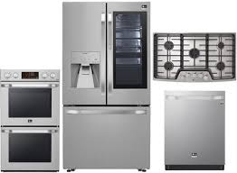 Now is the perfect time to update your kitchen with a stunning new appliance package from us appliance. 4 Piece Kitchen Appliances Package With Srfvc2406s 36 French Door Refrigerator Lswd307st 30 Electric Double Wall Oven Lscg367st 36 Gas Cooktop And Lsdt9908ss 24 Built In Fully Integrated Dishwasher In Stainless Steel