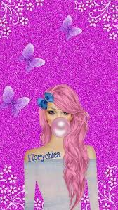 Firmas De Agosto La Maison De Florychica Gabitos Fondo De Pantalla Brillante Para Iphone Papel Tapiz De Nina Dibujos Bonitos