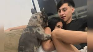 Zum Rammeln gern!: Hund springt Frauchen an - sein Gesicht sagt ALLES