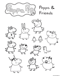 Peppa pig holidays coloring pages: Printable Peppa Pig And Friends Novocom Top