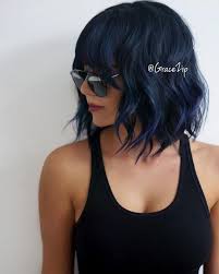 A shag haircut doesn't mean short. 25 Midnight Blue Hair Color Ideas For A Unique Look In 2020