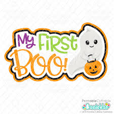 Download My First Boo Svg File Halloween Cut File For Cricut Silhouette