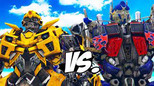 Paramount just dropped a new trailer for transformers: Bumblebee Vs Optimus Prime Transformers Battle Youtube