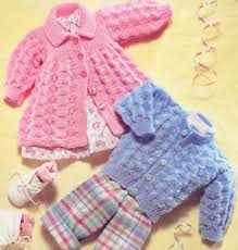 It's worked in garter stitch but uses a few special techniques. Vintage Baby Matinee Coat Cardigan Dk Knitting Pattern 14 20 5392541969065 Ebay