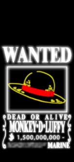 One piece luffy 15 billion bounty wallet phone case. Neon Wanted Poster Phone Wallpaper I Made Today While Bored Accepting Criticism Onepiece