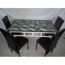 ( 4.9) out of 5 stars. Black Square Table Modern Dining Table Set For Home Rs 50000 Set Id 16712431362