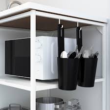 Sink base cabinet has 2 wood drawer boxes that offer a wide variety of storage possibilities. Enhet Base Fr W Shelves White 40x60x75 Cm Ikea