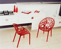Siesta Crystal Chair In Red Patio Dining Chairs Perspex Chair Outdoor Plastic Chairs