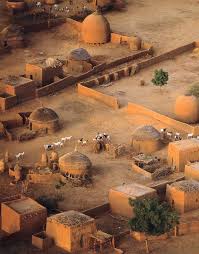 La Population De L Paysage Africain Village Africain Paysage Urbain