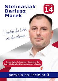 Dariusz Stelmasiak Radny Rady Miejskiej Konstantynów Łódzki