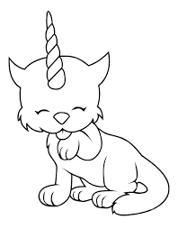 Free printable cute kitten coloring pages for kids of all ages. Unicorn Kitten Coloring Page Free Printable Coloring Pages For Kids
