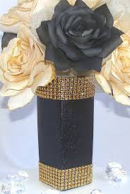 Black And Gold Party Ideas Pinterest Centertwine Shared A New Photo On Etsy Home Decorations Ideas Black Centerpieces Black And Gold Centerpieces Gold Centerpieces