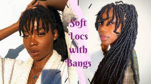 These thick, crisp dreadlocks are a favorite of why not experiment with all aspects of your new dreadlock hairstyle? Soft Locs With Bangs Youtube