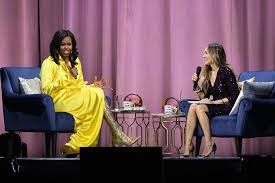 She died early on monday at a hospital in the western town of kisumu, her daughter marsat onyango. Michelle Obama Shocks In 3 900 Boots Chats With Sarah Jessica Parker