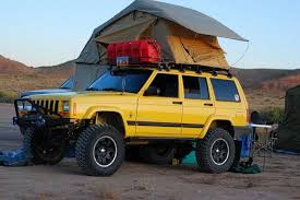 Jeep Cherokee With Roof Top Tent Jeep Xj Jeep Cherokee Jeep Xj Mods