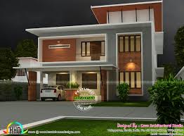 This plan is all about sufficient space and flexibility. 2200 Sq Ft Fusion Flat Roof House Plan Kerala Home Design And Floor Plans 8000 Houses