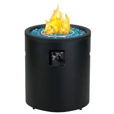 Round outdoor propane gas fire column will create an inviting outdoor space. Bali Outdoors Propane Gas Fire Pit 23 Inch 50 000 Btu Round Gas Fire Pits With Fire Glass Column Fire Bowl For Outdoor Garden Patio Backyard Buy Online In Japan At Desertcart 203677003