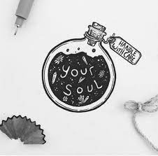 Drawing Black And White Cool Drawings Cool Easy Drawings Doodle Drawings Mountain and woods ink black and white drawing stock photo.