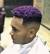 Dyed Blue Hair Men