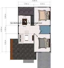 Modern 3 bedroom bungalow floor plans. Sleek Design Of A Two Bedroom Bungalow House And Decors