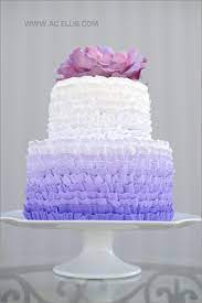 Purple Ombre Sioux Falls Wedding Cake Simple Wedding Cake Wedding Cake Ombre Cake