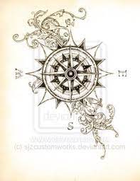 Sick Compass Tattoo Design Vintage Compass Tattoo Compass Tattoo Tattoos