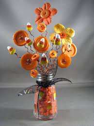 Button Bouquet Button Flowers Salt Shaker Bouquet Salt Fall Halloween Crafts Halloween Buttons Button Crafts