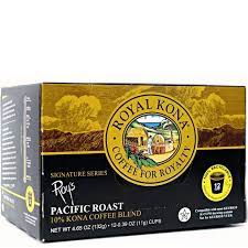 Our hawaiian kona coffee is selected from the best of the kona coffee harvests. Roy S Pacific Roast 10 Kona Blend Single Serve Coffee Pods Hawaii Coffee Company