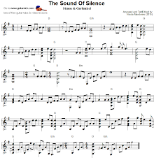 The Sound Of Silence Fingerstyle Guitar Lesson Guitar Sheet Music Sheet Music Guitar Sheet