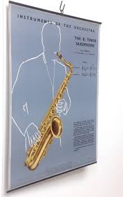 Copper body (92% copper) high f# key. The B Tenor Saxophone Poster 1950s For Sale At Pamono