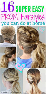 Super Easy To Do Prom Hairstyles You Won T Need A Stylist For Try Out These Unique Prom Simple Prom Hair Prom Hairstyles For Long Hair Super Easy Hairstyles