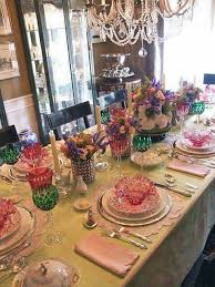 Awesome Colors Of Spring Tablescape Mutfak Masa Duzeni Fikirler