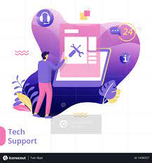 Flat Illustration Of Tech Support Illustration Support Illustration Communication Illustration Flat Illustration
