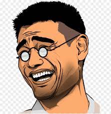 Yao Ming Meme Png Asian Guy Meme Laughing Black And White 2 Piece Dual Png Image With Transparent Background Toppng