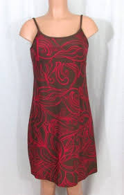 Athleta Sz Medium Tie Back Sundress Dress Brown Pink Shelf Bra Spaghetti Straps Athleta Beachdressempirewaistsundressaline Strandkleid Kleider Frauen Outfits