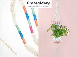 Grab 2 of the macrame cords and drop the outer 2 strings on. How To Make A Macrame Plant Hanger Ftd Com